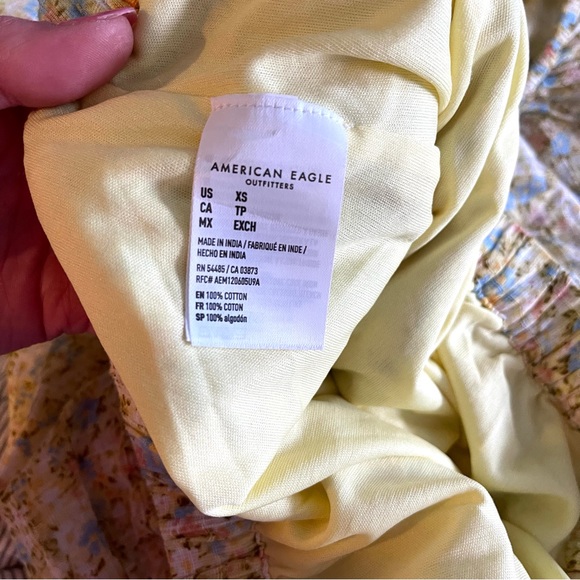 American Eagle 2 Piece Top & Shorts Set Floral Prairie Print Size XS - Picture 7 of 7